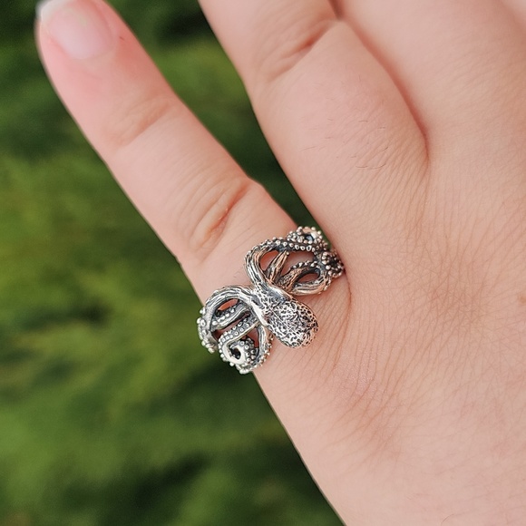 Jewelry - Sterling Silver 925 Octopus Sea Creature Ring - Size 7